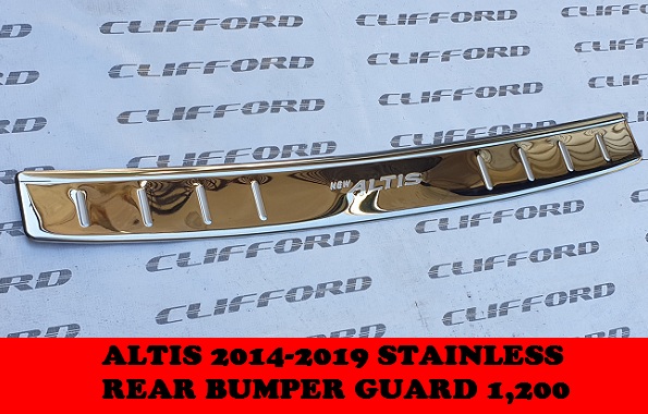 STAINLESS REAR BUMPER GUARD ALTIS 2014-2019